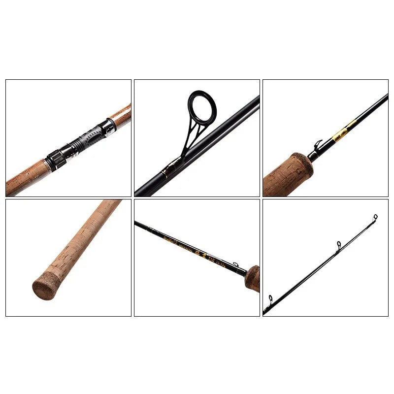 Daijia 30Ton / IM7 High Modulus Graphite Carbon Fishing Rod Spinning 3 Section 2.1m 2.4m 2.7m 3m Saltwater Sea Bass Spinning Rod
