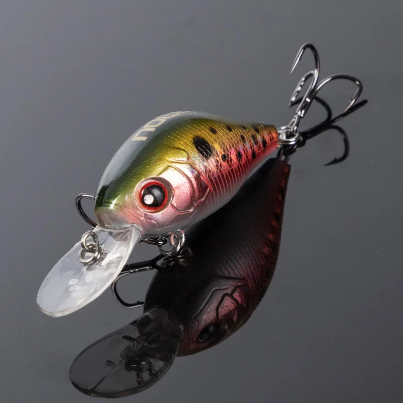 NOEBY 45mm 8g Crankbaits Fishing Lure Floating Wobblers Artificial Hard Bait for Pike Trout Swimbaits Crank Fishing Lures