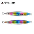 ALLBLUE SLOWER UP Z-Light Metal Jig Fishing Lure Slow Cast Jigging Spoon 20G 30G 40G 60G Artificial Shore Zinc Alloy Bait Tackle
