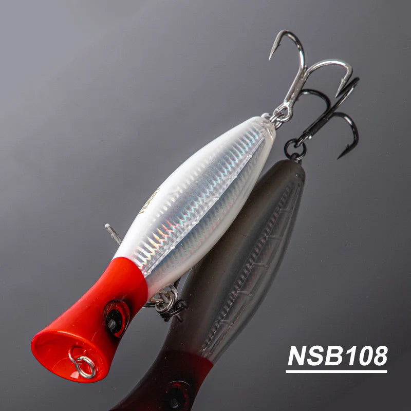 Noeby Popper Fishing Lures 12cm43g 16cm78g 20cm150g Saltwater Topwater Floating Wobbler Artificial Hard Bait for GT Fishing Lure
