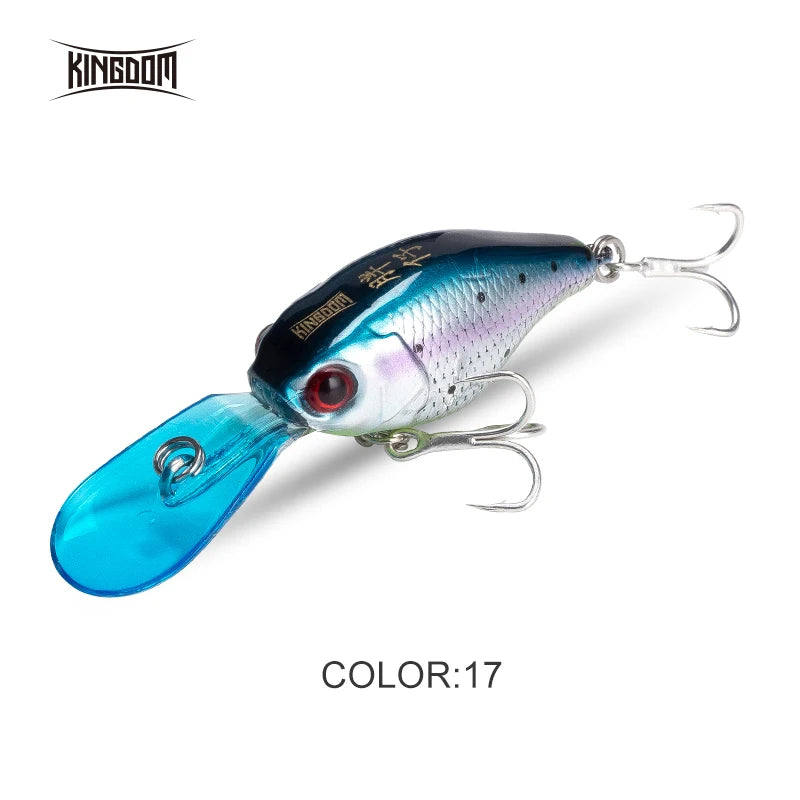 Kingdom Slow Sinking Fishing Lures 5g 50mmm Minnow Crankbaits Swing Small Cranks Atificial Hard Baits Trout Fishing Wobblers