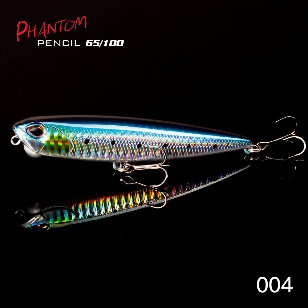 Hunthouse REALIS PENCIL 65/100mm 5.5/14.5g Topwater Fishing Lure Stickbait Top water Swim Crankbait Pesca Artificial Fish Bait