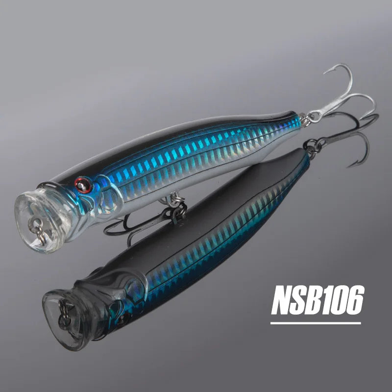 Noeby Feed Popper Fishing Lure 100 120 150mm Topwater Wobblers  9246 Hard Artificial Baits Topwater Saltwater Fishing Lures