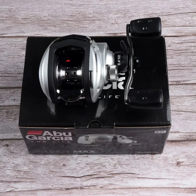 Abu Garcia SILVER MAX3 6.4:1 5+1BB 8kg Right Hand Baitcasting Fishing Reel Bass Freshwater Baitcasting Fishing Reel