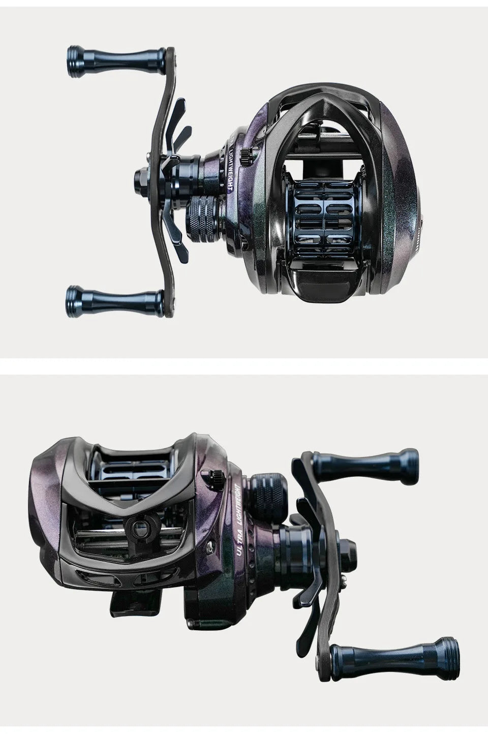 WildTrek Ultra-Light Baitcasting Reel 125g Carbon Frame Right Hand 6.5:1 Gear Ratio 5kg Max Drag 6BB+RB Bearings Anti-Reverse