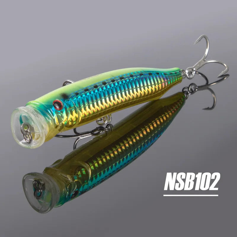 Noeby Feed Popper Fishing Lure 100 120 150mm Topwater Wobblers  9246 Hard Artificial Baits Topwater Saltwater Fishing Lures