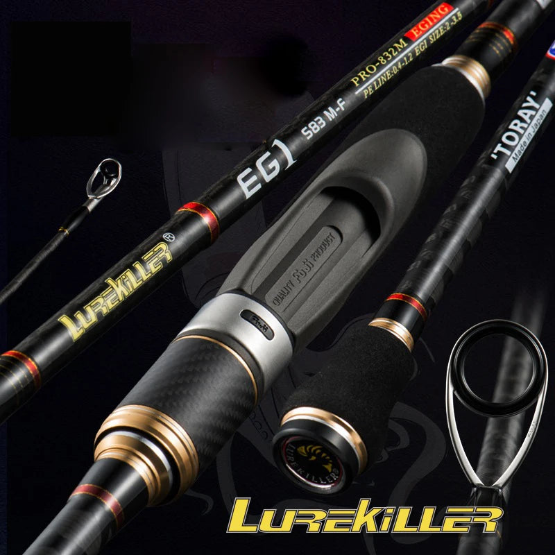 Original Lurekiller Egi Rod High Carbon Fishing Rod 762ML/832ML/832M/862ML/862M Fuji Alconite Rings Lure Fishing Poles