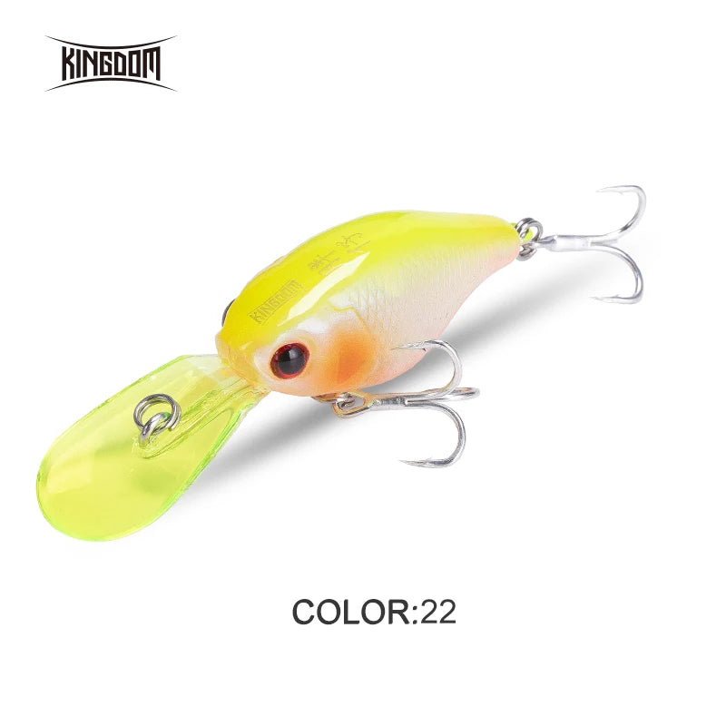 Kingdom Slow Sinking Fishing Lures 5g 50mmm Minnow Crankbaits Swing Small Cranks Atificial Hard Baits Trout Fishing Wobblers