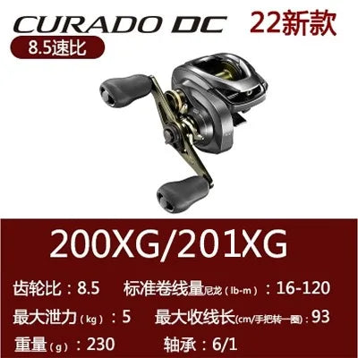 2022 100% Original Shima Curado Dc Wheels 200HG 201HG 200XG 201XG Carp Electric Baitcasting Saltwater Fishing Reels