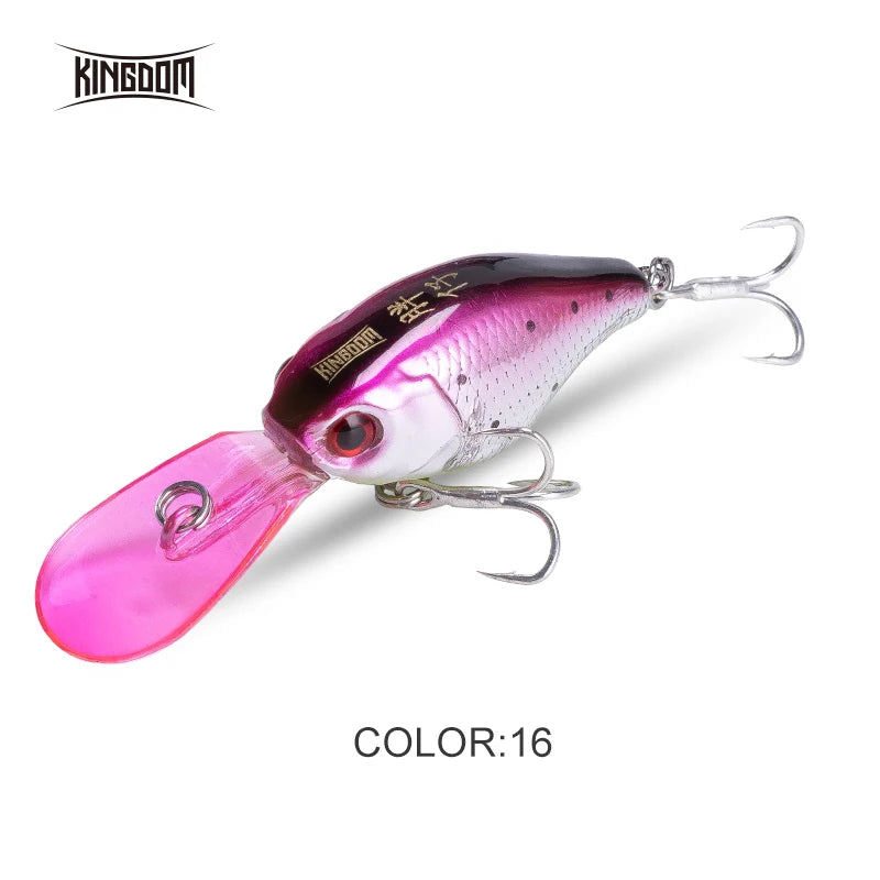 Kingdom Slow Sinking Fishing Lures 5g 50mmm Minnow Crankbaits Swing Small Cranks Atificial Hard Baits Trout Fishing Wobblers