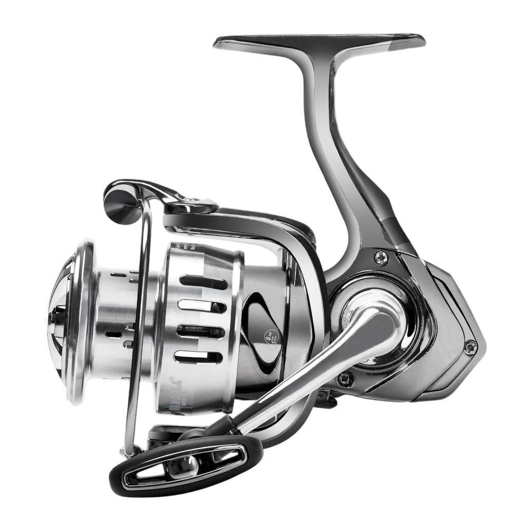 SAMOLLA Spinning Reel Aluminum Alloy Plastic Body 5.2:1 Gear Ratio 5 Bearings Interchangeable Handle Lake Fishing Right Metal
