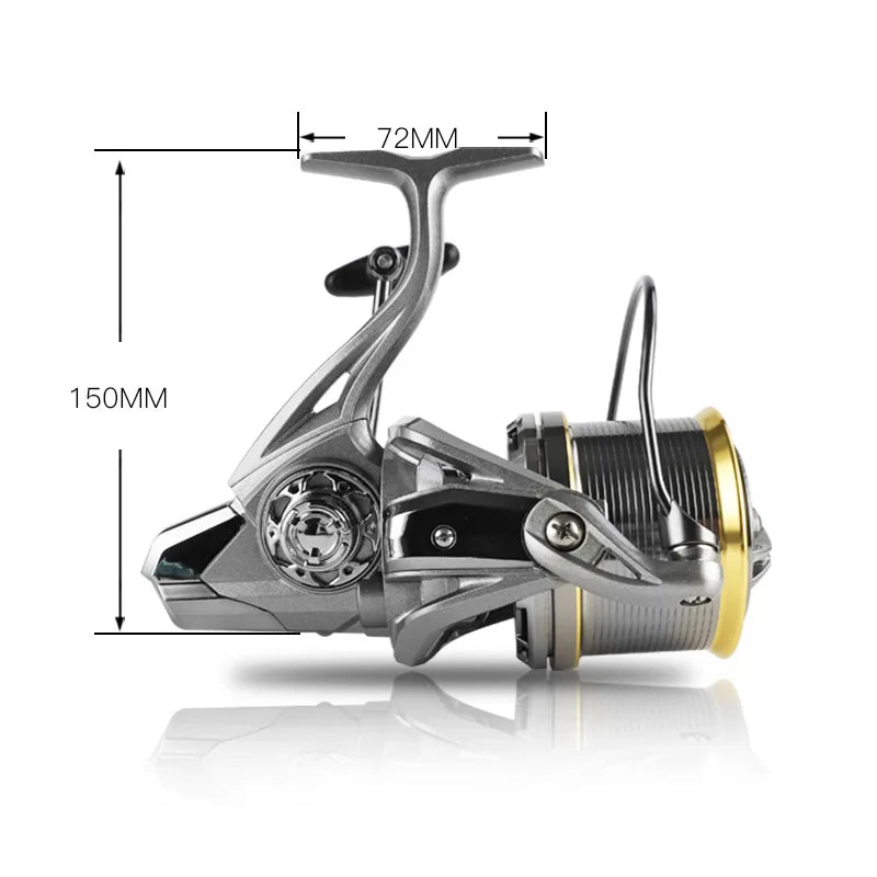 High Quality 8000/10000/12000/14000 Surf Fishing Reels Lightweight Metal Spinning Wheel Sea Boat Fishing Saltwater Carp Reel