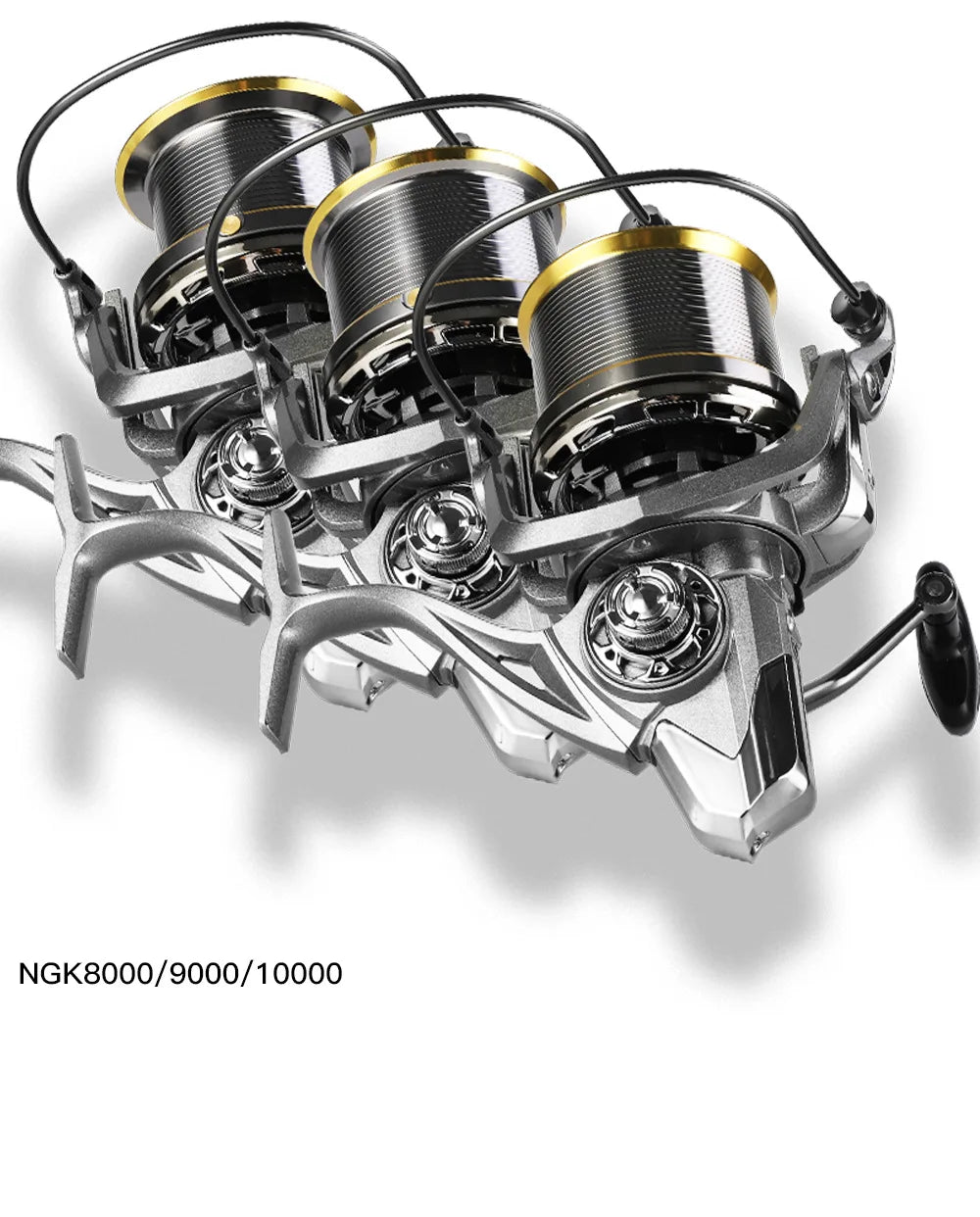 High Quality 8000/10000/12000/14000 Surf Fishing Reels Lightweight Metal Spinning Wheel Sea Boat Fishing Saltwater Carp Reel