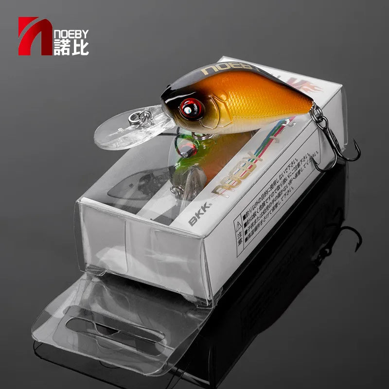 NOEBY 45mm 8g Crankbaits Fishing Lure Floating Wobblers Artificial Hard Bait for Pike Trout Swimbaits Crank Fishing Lures
