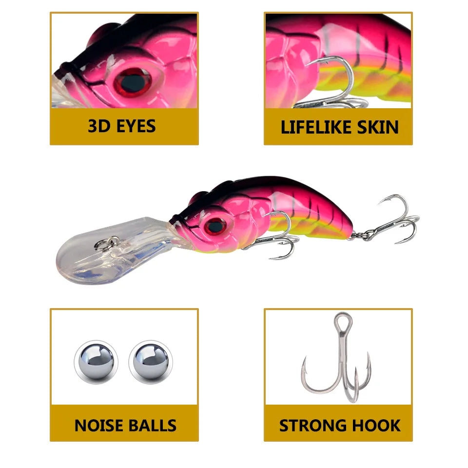 High-end 10cm/12.8g LURE MINNOW Live Bait Blood Groove Hook Long Tongue Swing Plastic Material Bass Sea Bass Bottom Fishing Lake