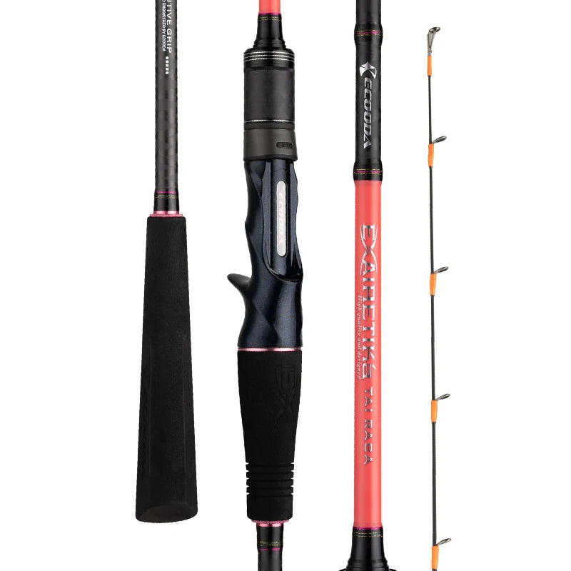 ECOODA Original Factory EETB Carbon Fiber Jig Fishing Rod Tai Raba Fishing Rod Tenya Game Fishing Rod 2.06M 2.13M