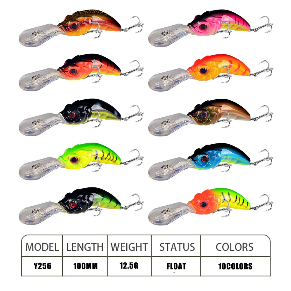 High-end 10cm/12.8g LURE MINNOW Live Bait Blood Groove Hook Long Tongue Swing Plastic Material Bass Sea Bass Bottom Fishing Lake