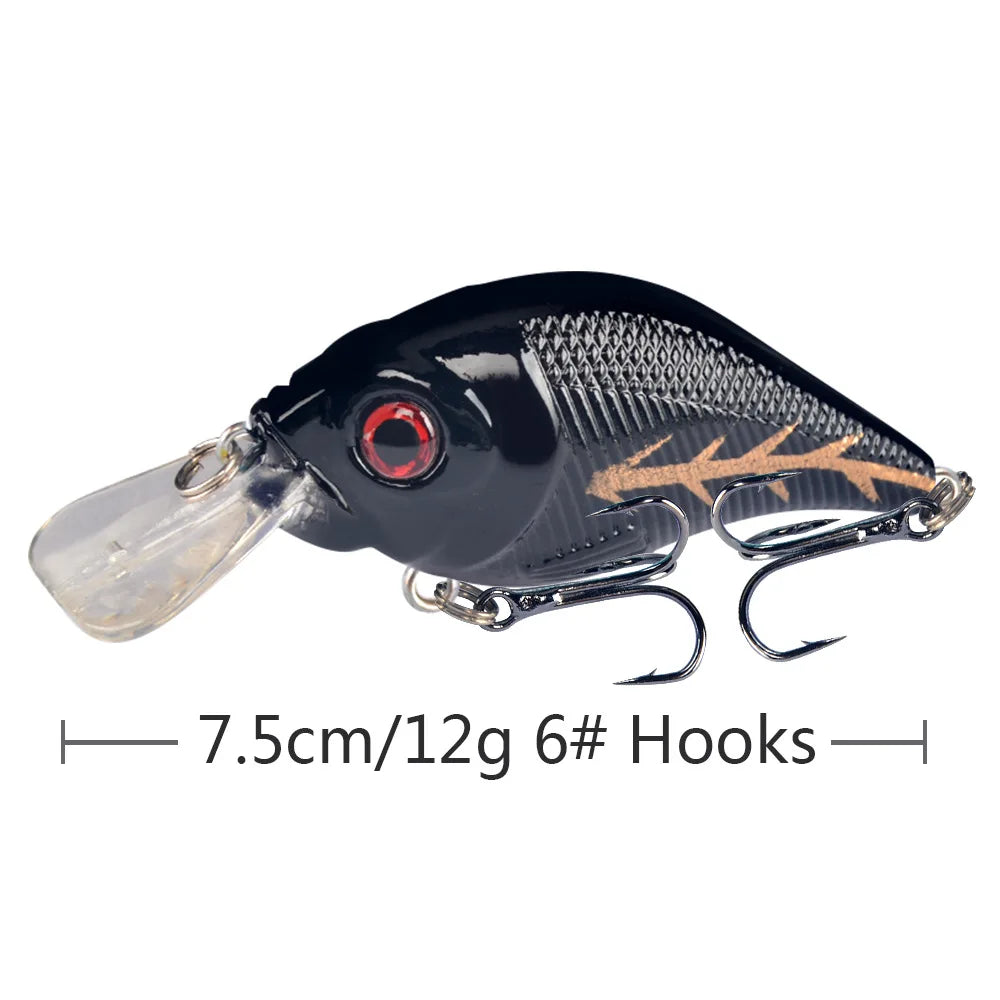 Rock Little Fat Man Crank Lure Bait Long Tongue Minnow Plastic Artificial Hard Bait Ocean Beach Salmon Bass Trout Carp
