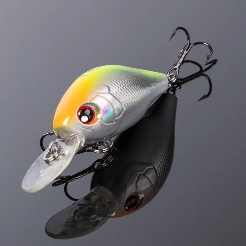 NOEBY 45mm 8g Crankbaits Fishing Lure Floating Wobblers Artificial Hard Bait for Pike Trout Swimbaits Crank Fishing Lures
