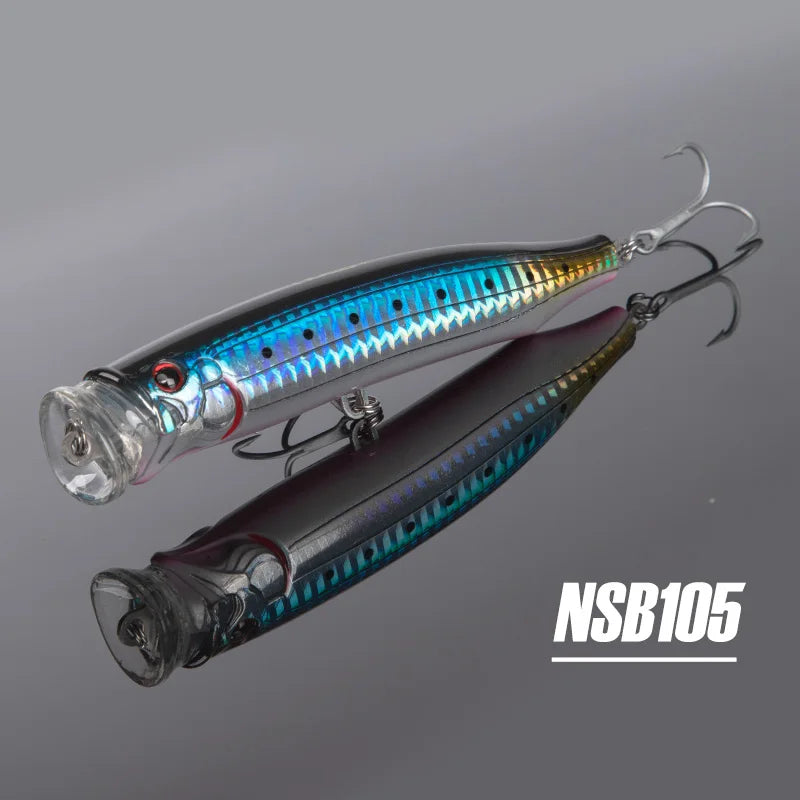 Noeby Feed Popper Fishing Lure 100 120 150mm Topwater Wobblers  9246 Hard Artificial Baits Topwater Saltwater Fishing Lures