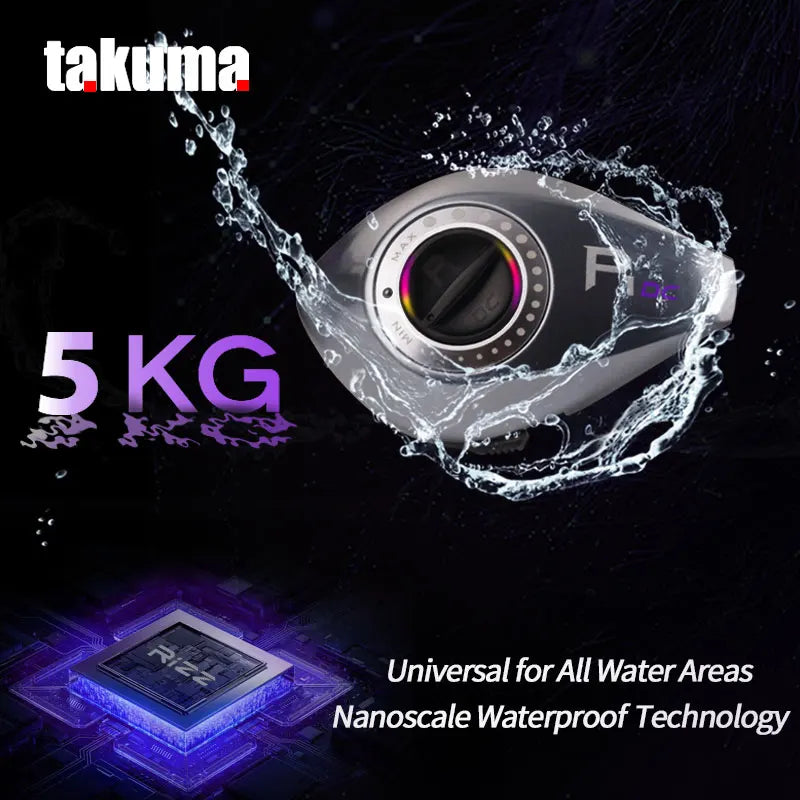 Original Factory TAKUMA P1DC Baitcasting Fishing Reel Electronic BrakeSystem Anti-Explosion Line Long Cast Suitable for Beginner