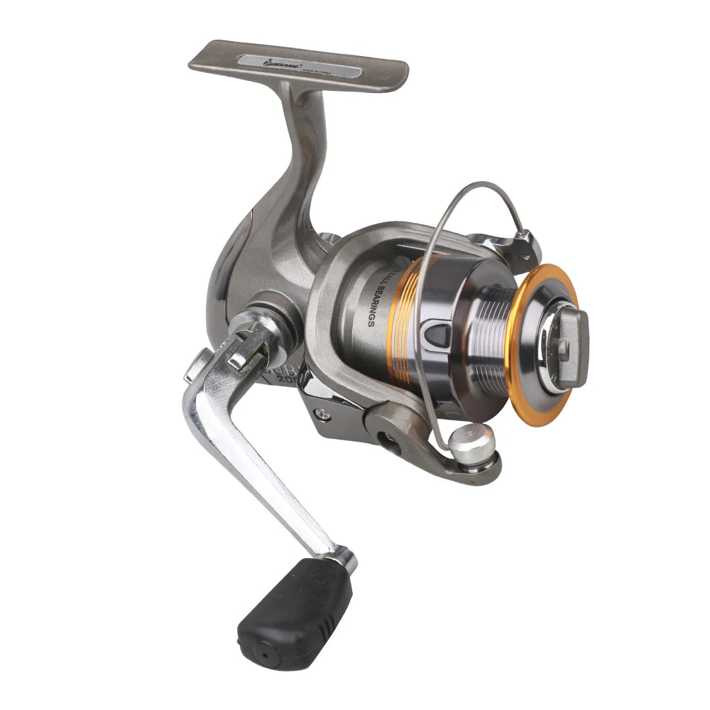Factory Price Spinning Reel 2000 Aluminum 4+1BB 5.2:1 Brass Pinion Instant Anti-Reverse O/T Handle Smooth Fishing Reel Bass