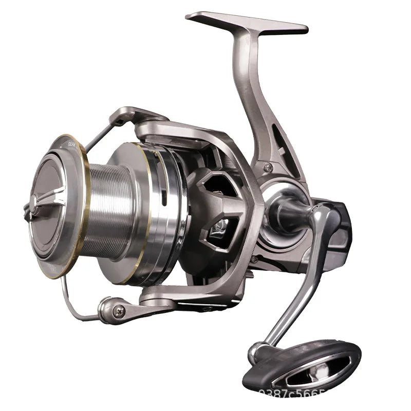 Anchor Fish Spinning Reel Giant Long Throw NGK10000 Sea Fishing Full Metal Aluminum Alloy 4.8:1 Gear Ratio 550g Left Hand