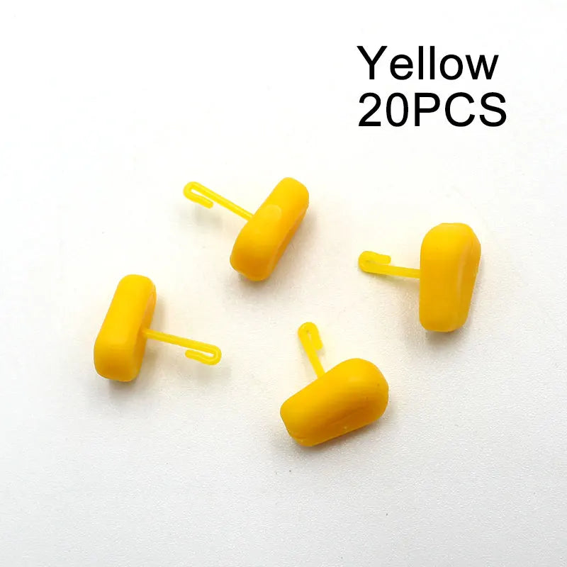 20pcs Corn Shaped Boilie Bait Carp Bait Pop Up Boilies Hair Rig Stops Carp Barbel Fishing Tackle for Making Boilies