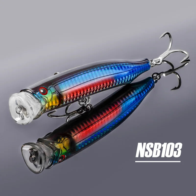 Noeby Feed Popper Fishing Lure 100 120 150mm Topwater Wobblers  9246 Hard Artificial Baits Topwater Saltwater Fishing Lures