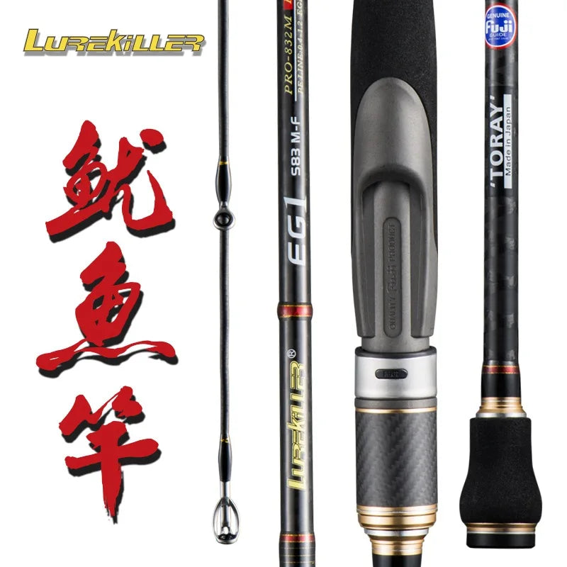 Original Lurekiller Egi Rod High Carbon Fishing Rod 762ML/832ML/832M/862ML/862M Fuji Alconite Rings Lure Fishing Poles