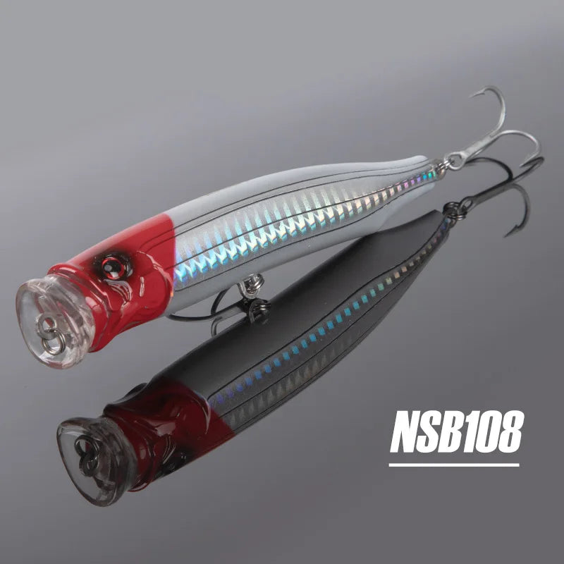 Noeby Feed Popper Fishing Lure 100 120 150mm Topwater Wobblers  9246 Hard Artificial Baits Topwater Saltwater Fishing Lures