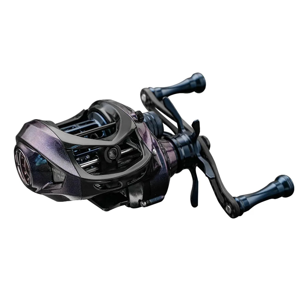 WildTrek Ultra-Light Baitcasting Reel 125g Carbon Frame Right Hand 6.5:1 Gear Ratio 5kg Max Drag 6BB+RB Bearings Anti-Reverse