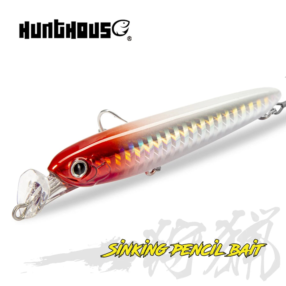 Hunthouse Rocket 95 Minnow Fishing Lure Popper Bait 75mm 13g 95mm 22g Sinking Baits Artificial Bait Stickbaits Fishing Seabass