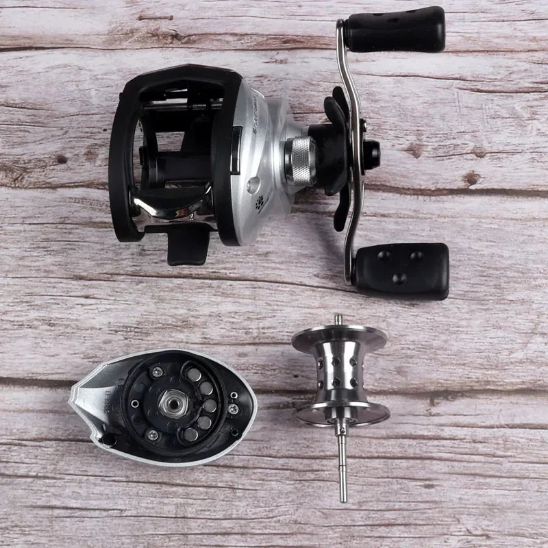 Abu Garcia SILVER MAX3 6.4:1 5+1BB 8kg Right Hand Baitcasting Fishing Reel Bass Freshwater Baitcasting Fishing Reel
