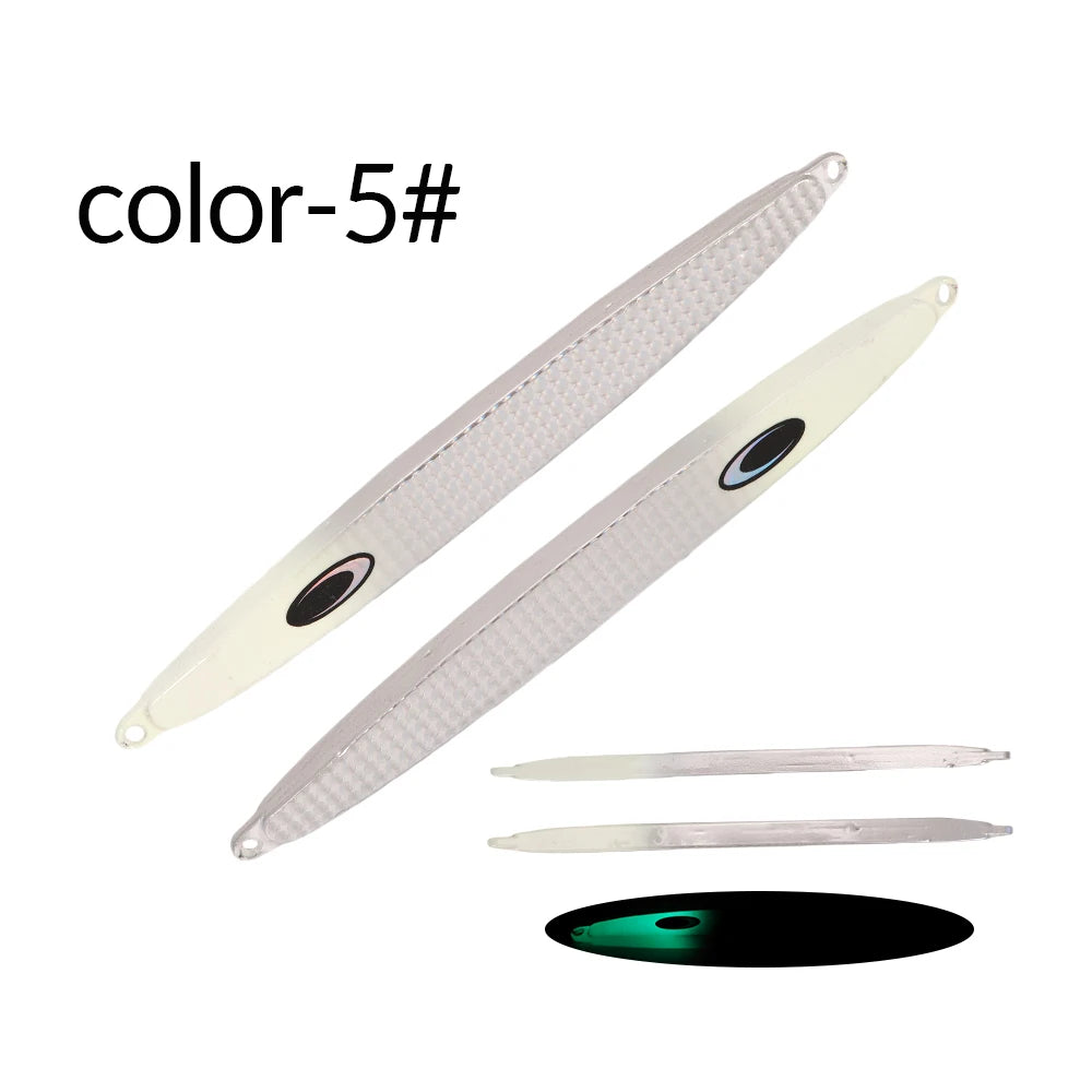 TOLU Nature Boy Iron Fast Sinking Metal Fishing Jig 130g/160g/180g 9 Colors Saltwater Deepsea Fishing Lures