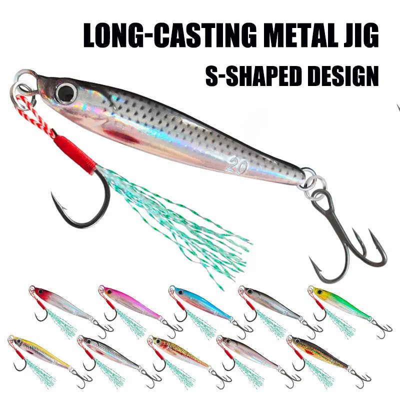 Metal Jig Fishing Lures 7g 10g 15g 20g 25g 30g 40g UV Coating Biomimetic Fish Iron Plate Bait Casting Jig Pike Bass Trout Tuna