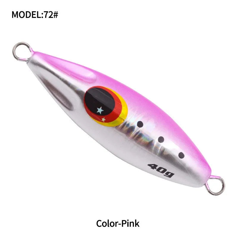 OBSESSION J72 Slow Bee Micro Slow Jig 30g 40g 60g 80g 120g Pitch Jigging Spoon Lures Shore Saltwater Casting Fishing Jig Bait