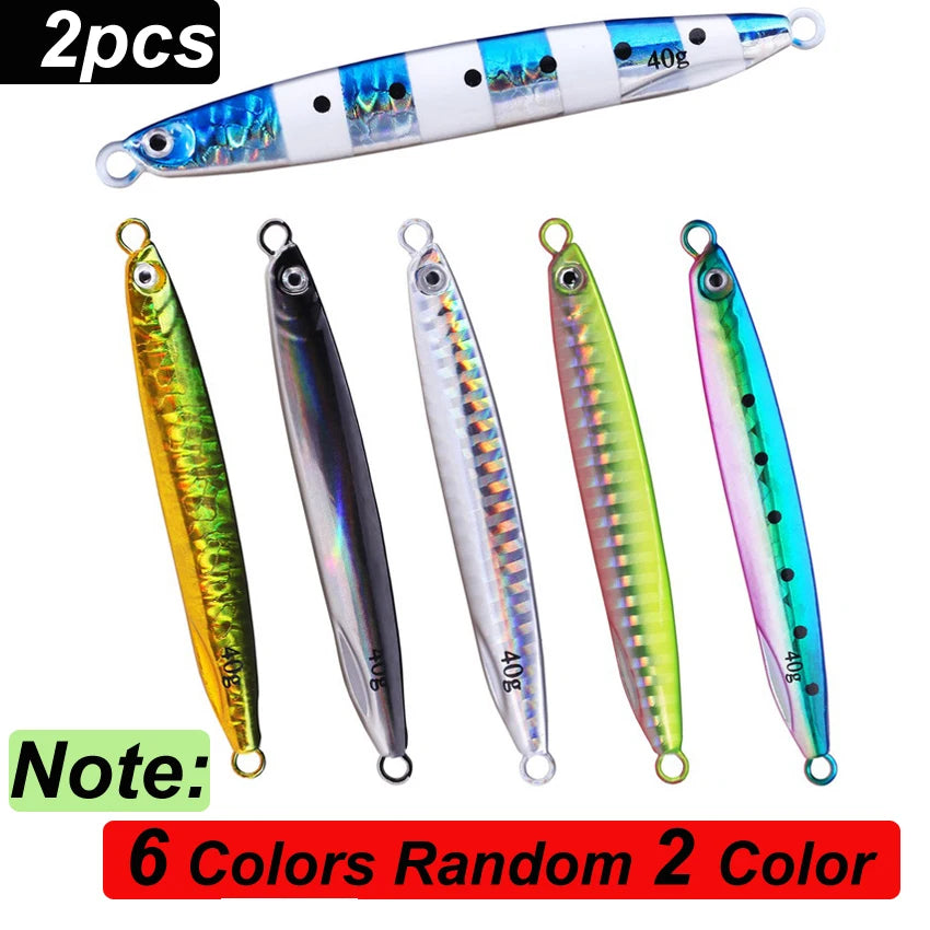 1/2/12pcs Jig Shore Jigging Spoon Casting Drag 7G 10G 14G 17G 21G 30G 40G SeaBass Lure Artificial Bait Fishing Gear