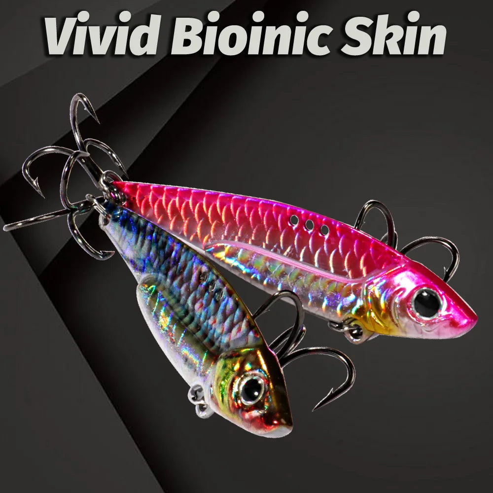 Metal Jig Bait 7g 10g 16g 20g VIB Spinner Spoon Sinking Blade Spinning Treble Hook Steel Popper Pesca Pike Carp Sea Fishing Lure