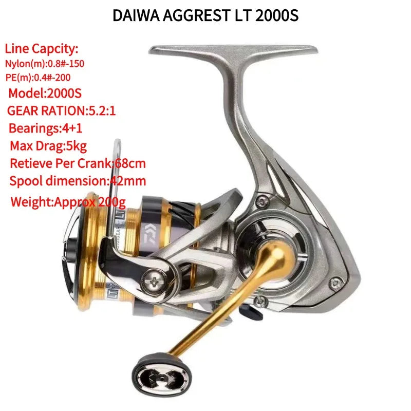 2019 Daiwa AGGREST LT Spining Fishing Reel1000D-XH 2000S 2000D-XH 2500D-XH 2500 3000D-C 3000-CXH 4000D-C4000-CXH5000D-C5000D-CXH