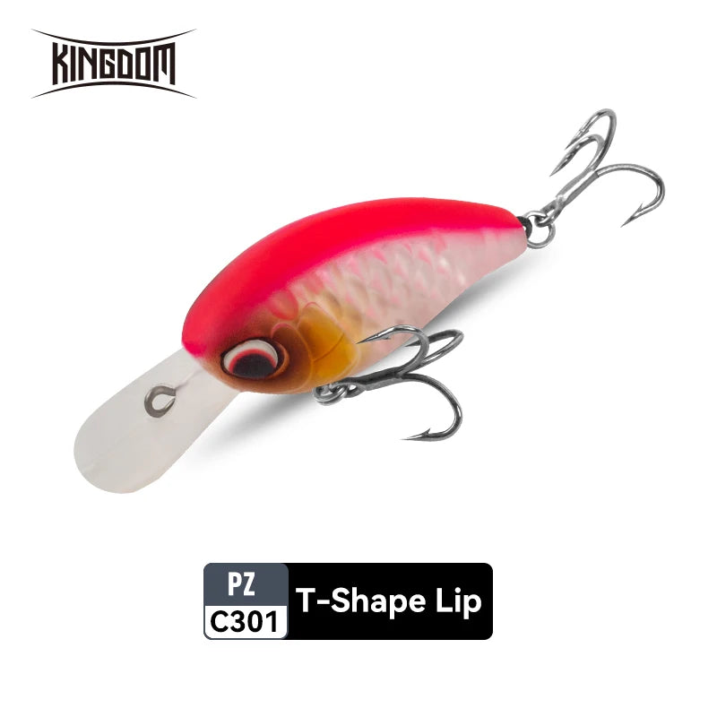 KINGDOM Floating Minnow 6g 6.5g Crankbait Wobblers Jerkbait Artificial Hardbait for Trout Bass Perch Pike Fishing Tackle Lures