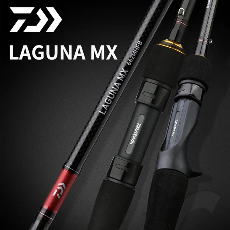 DAIWA Fishing Rod LAGUNA MX FUJI Rings Spinning/Casting Fishing Rod 1.84M - 2.49M Aluminum Carbon Fishing Stick