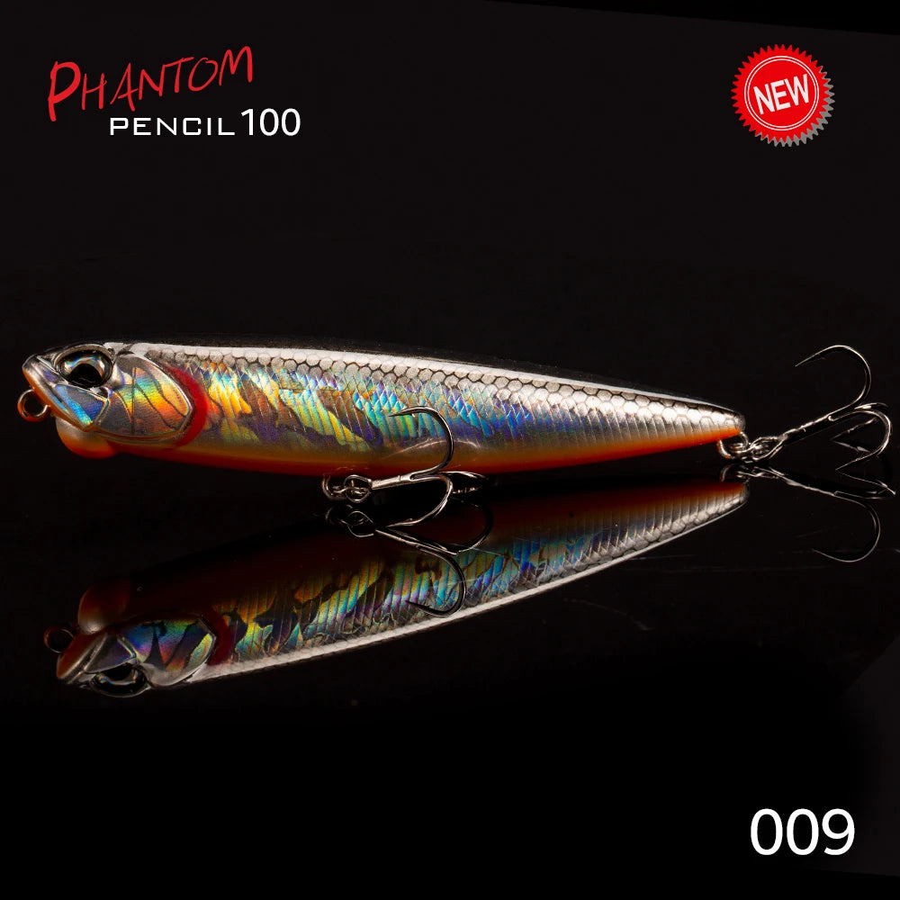 Hunthouse REALIS PENCIL 65/100mm 5.5/14.5g Topwater Fishing Lure Stickbait Top water Swim Crankbait Pesca Artificial Fish Bait