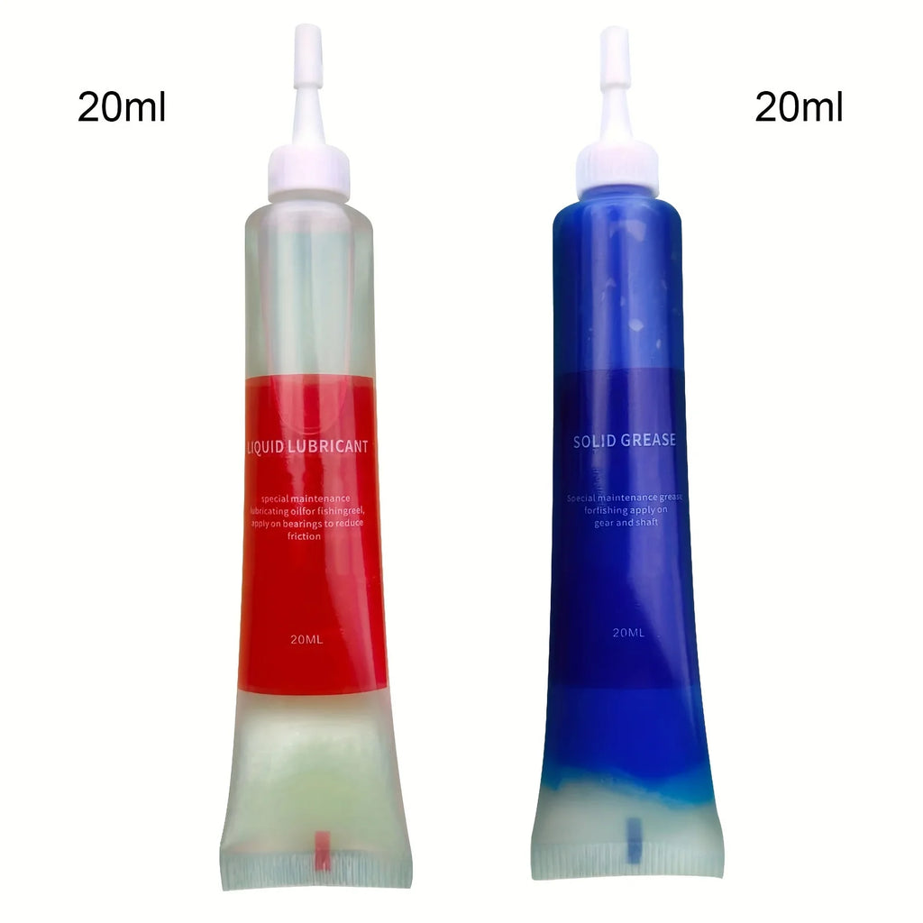 4pcs Fishing Wheel Maintenance Kit Fishing Reel Protective Grease + Lubricant Oil For Fishing Reel Bearing Maintenance Oil