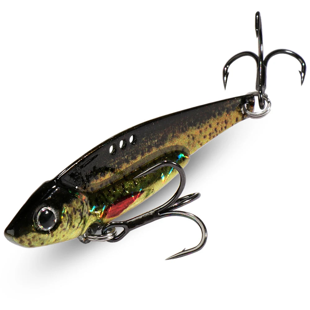 Metal Jig Bait 7g 10g 16g 20g VIB Spinner Spoon Sinking Blade Spinning Treble Hook Steel Popper Pesca Pike Carp Sea Fishing Lure