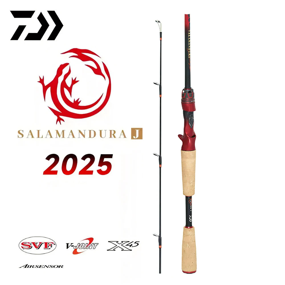 2025 NEW DAIWA SALAMANDURA J Fishing Rod Spinning/Casting Fishing Rod 2S Carbon Fiber