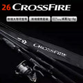 2026 DAIWA CROSSFIRE  Spinning/Baitcasting Lure Fishing Rod 2 Sections Carbon Fiber for Freshwater and Saltwater