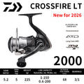 2026 DAIWA Fishing Reel CROSSFIRE CS LT (Light&Tough) 1000-6000D-H Light Strong LC-ABS Metal Spool 4KG-12KG Ultraleve 185g-320g