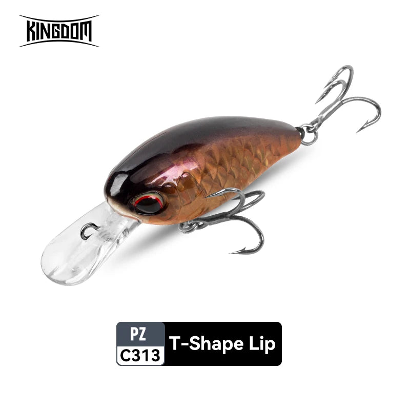KINGDOM Floating Minnow 6g 6.5g Crankbait Wobblers Jerkbait Artificial Hardbait for Trout Bass Perch Pike Fishing Tackle Lures