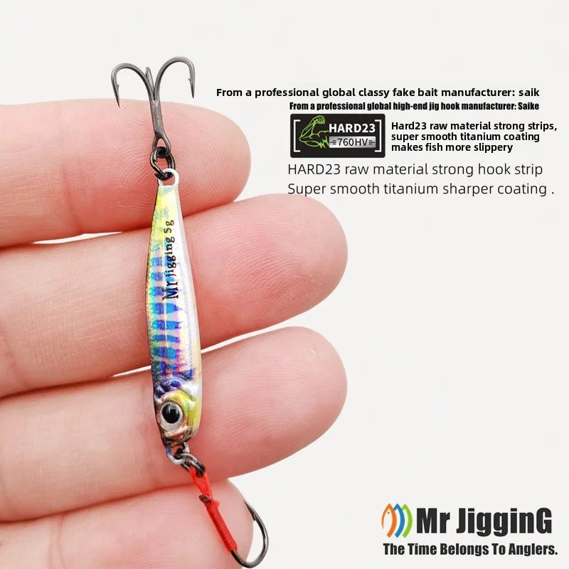 Micro Jig Bait Iron Plate Baits 1.5/3/5g 3D Mini VIB Lure Metal Casting Spoon Fishing Sequin Lure for Fishing Tackle Accessories
